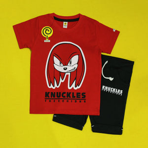 Knuckles Red&Black Twinset