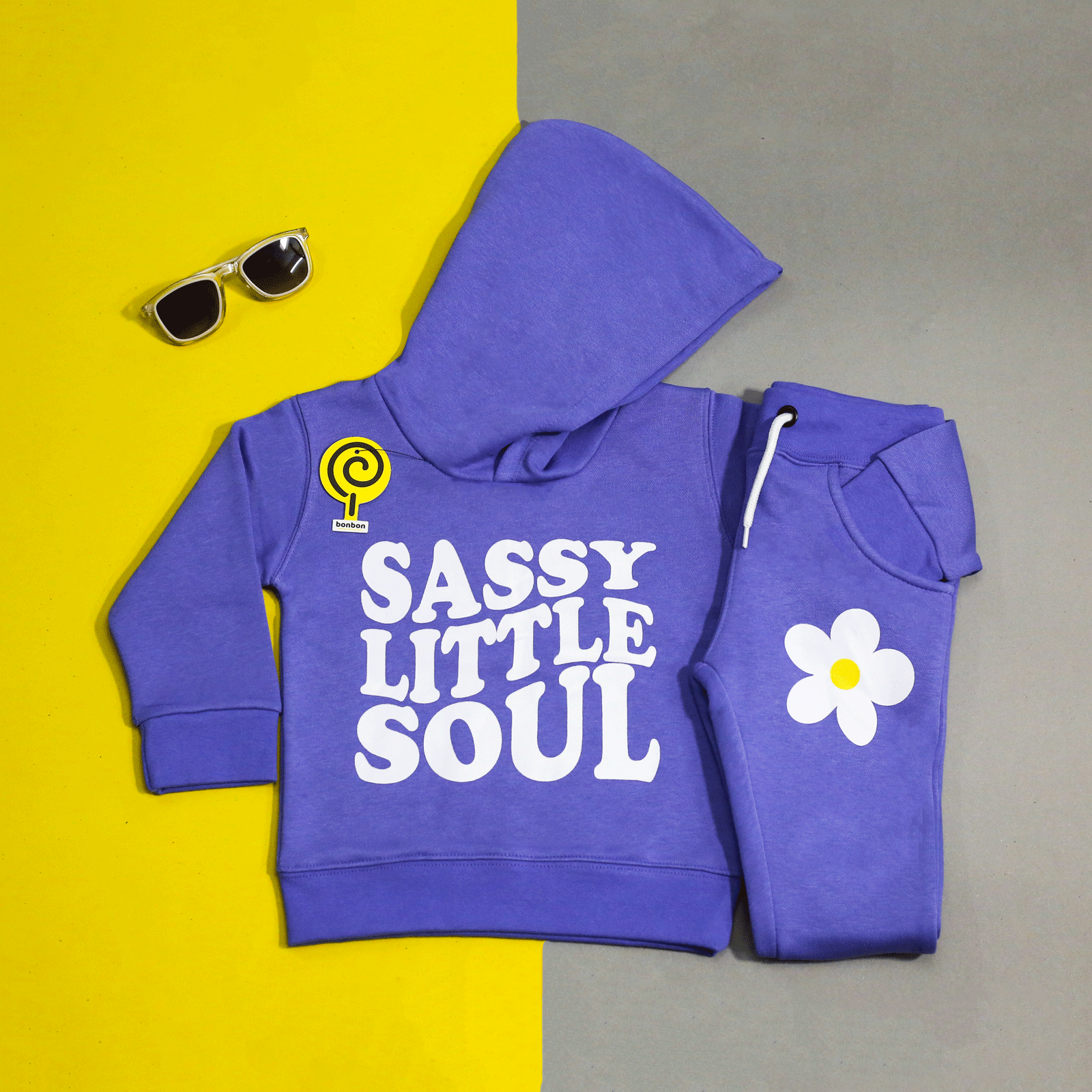 Sassy Little Soul Purple Tracksuit