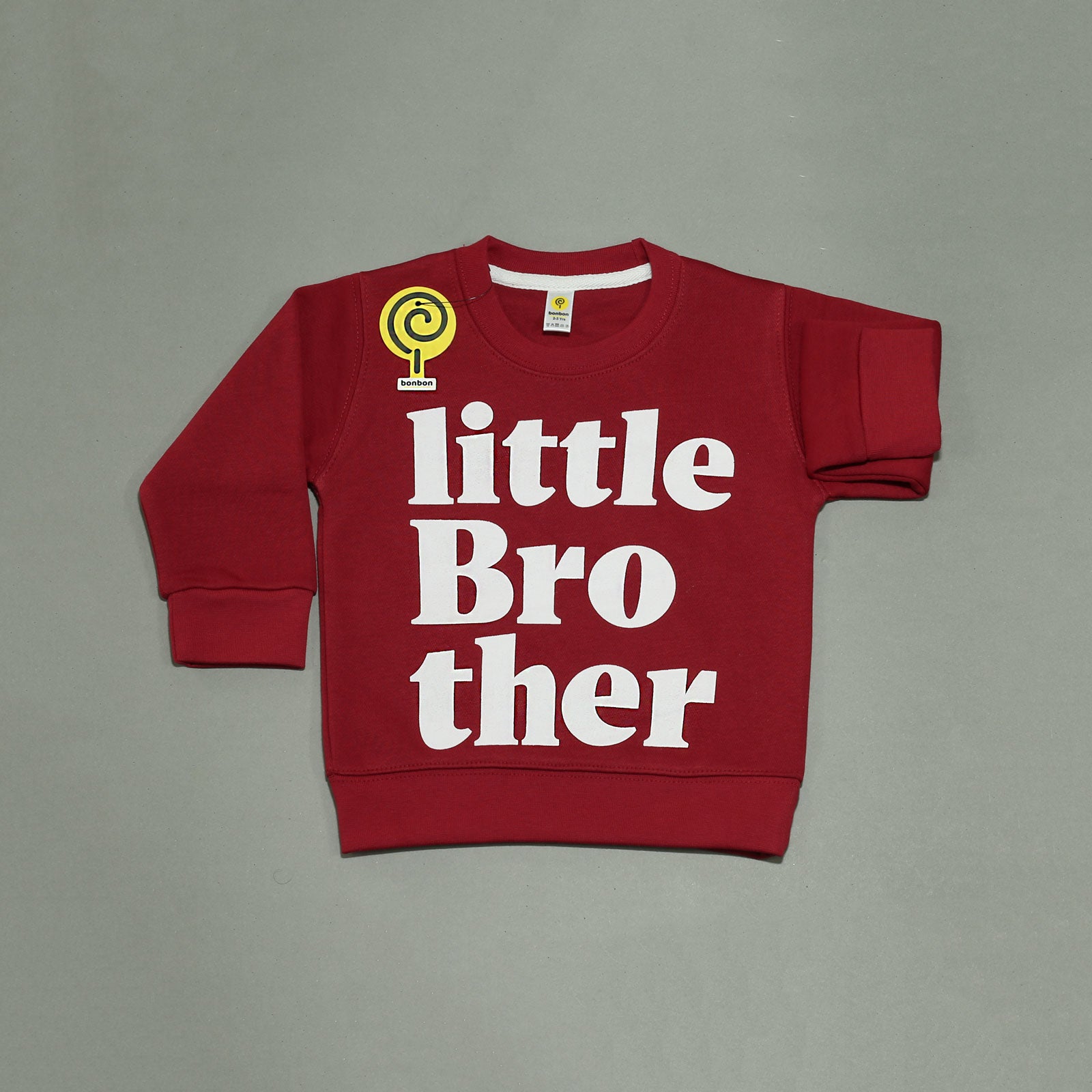 Little Bro Maroon&Oatmeal Tracksuit