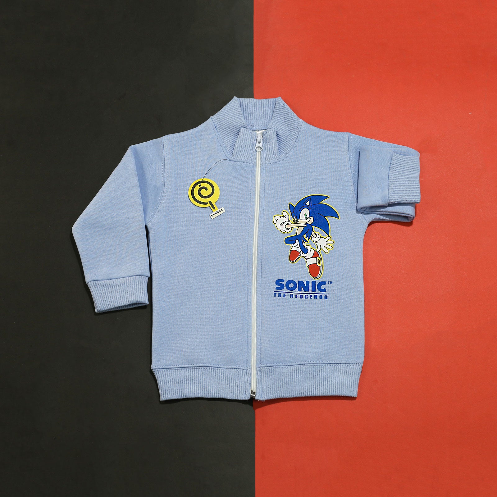 The Hedgehog Sky Zipper Mock-Neck