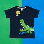 Load image into Gallery viewer, Chomp Navy Tee
