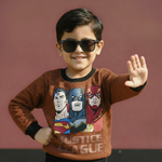 Load image into Gallery viewer, Justice League Orange Mottled Sweatshirt
