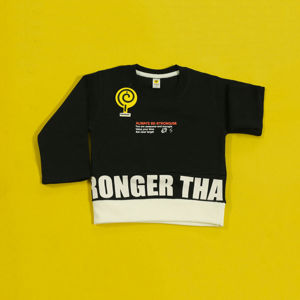 Be strong black & white tracksuit