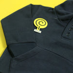 Load image into Gallery viewer, Navy Placket Hoodie
