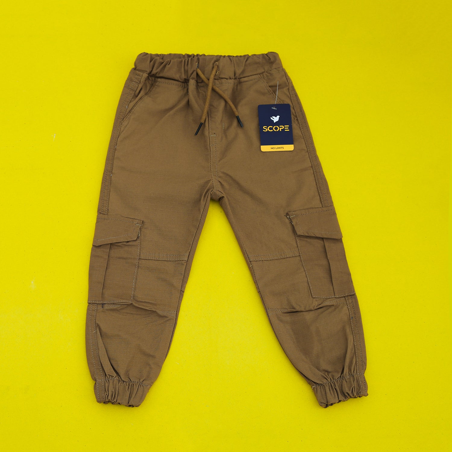 Brown Cargo Cotton Pants
