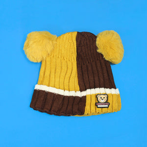 Teddy Color-Block Beanie 5-10 Yr