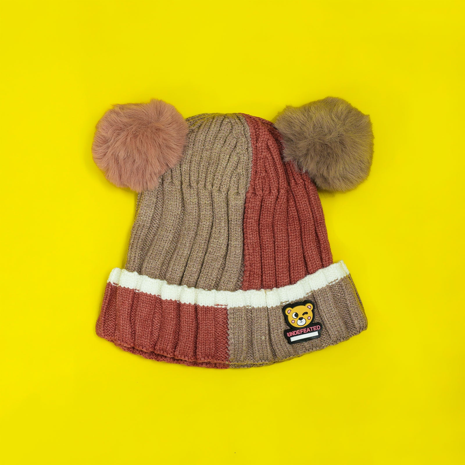 Teddy Color-Block Beanie 5-10 Yr