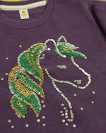 Load image into Gallery viewer, Unicorn Purple Sweatshirt

