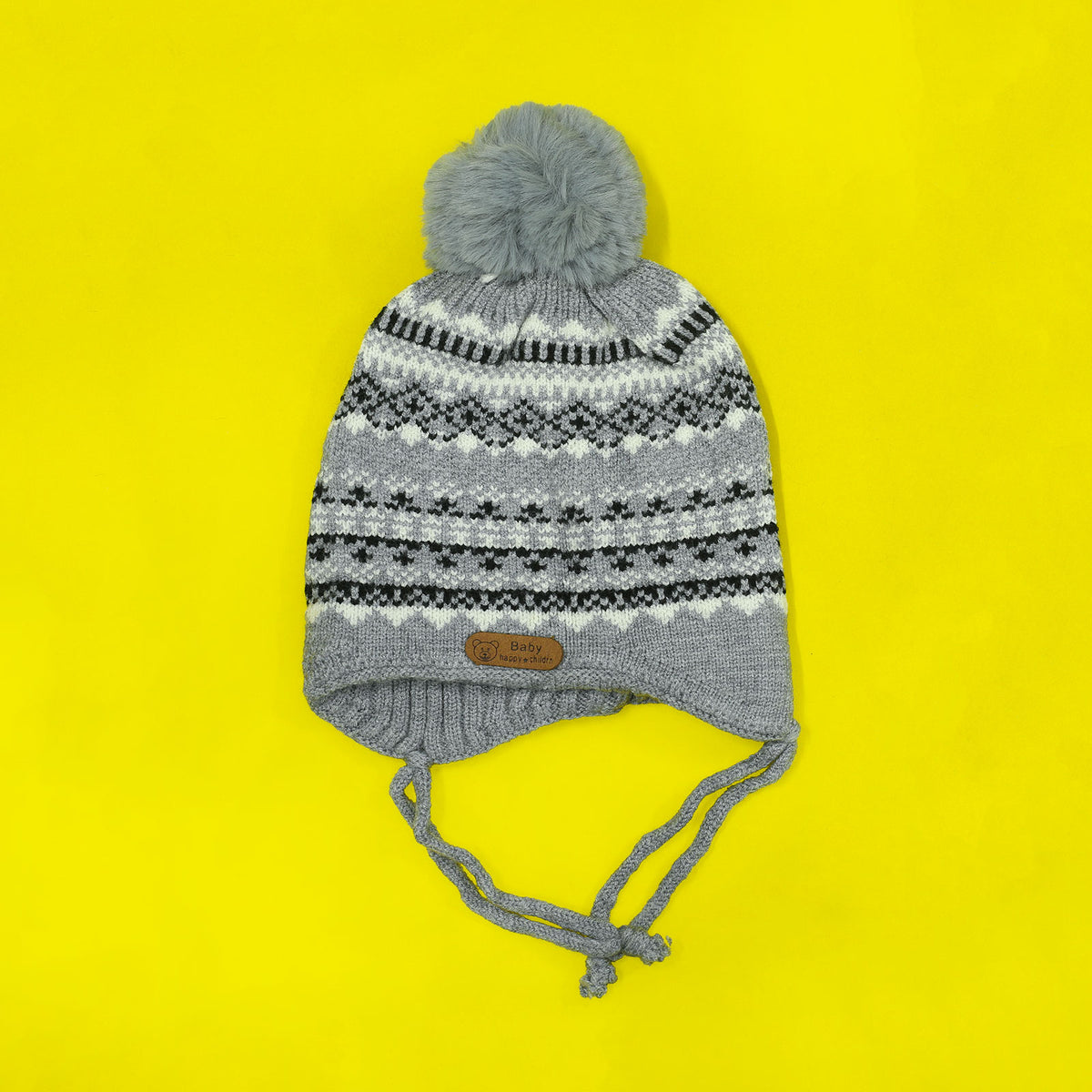 Merino pom pom beanie 1 2 yr