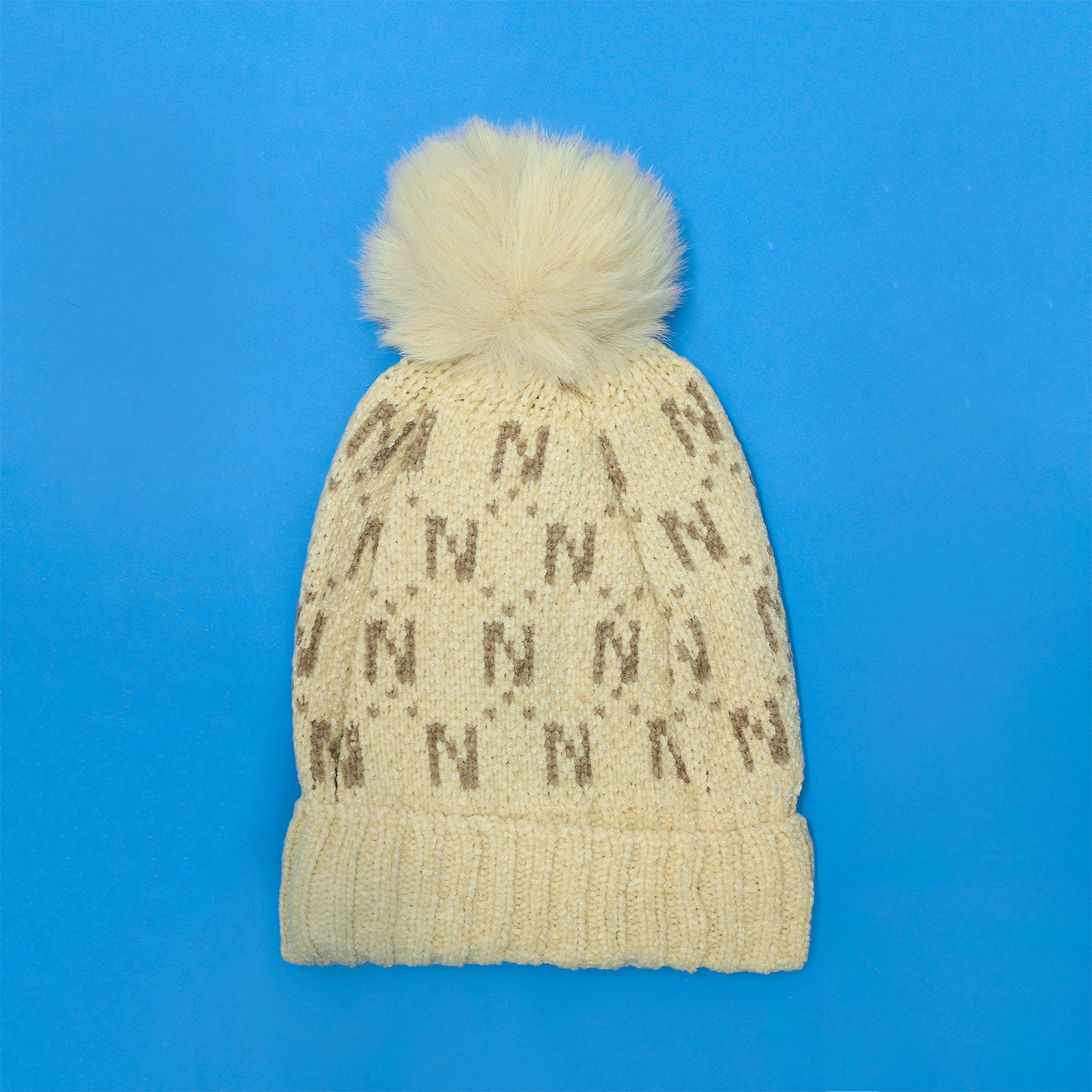 N Pom-Pom Beanie 3-5 Yr