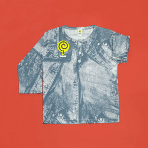 Jeans All-Over Printed Henley