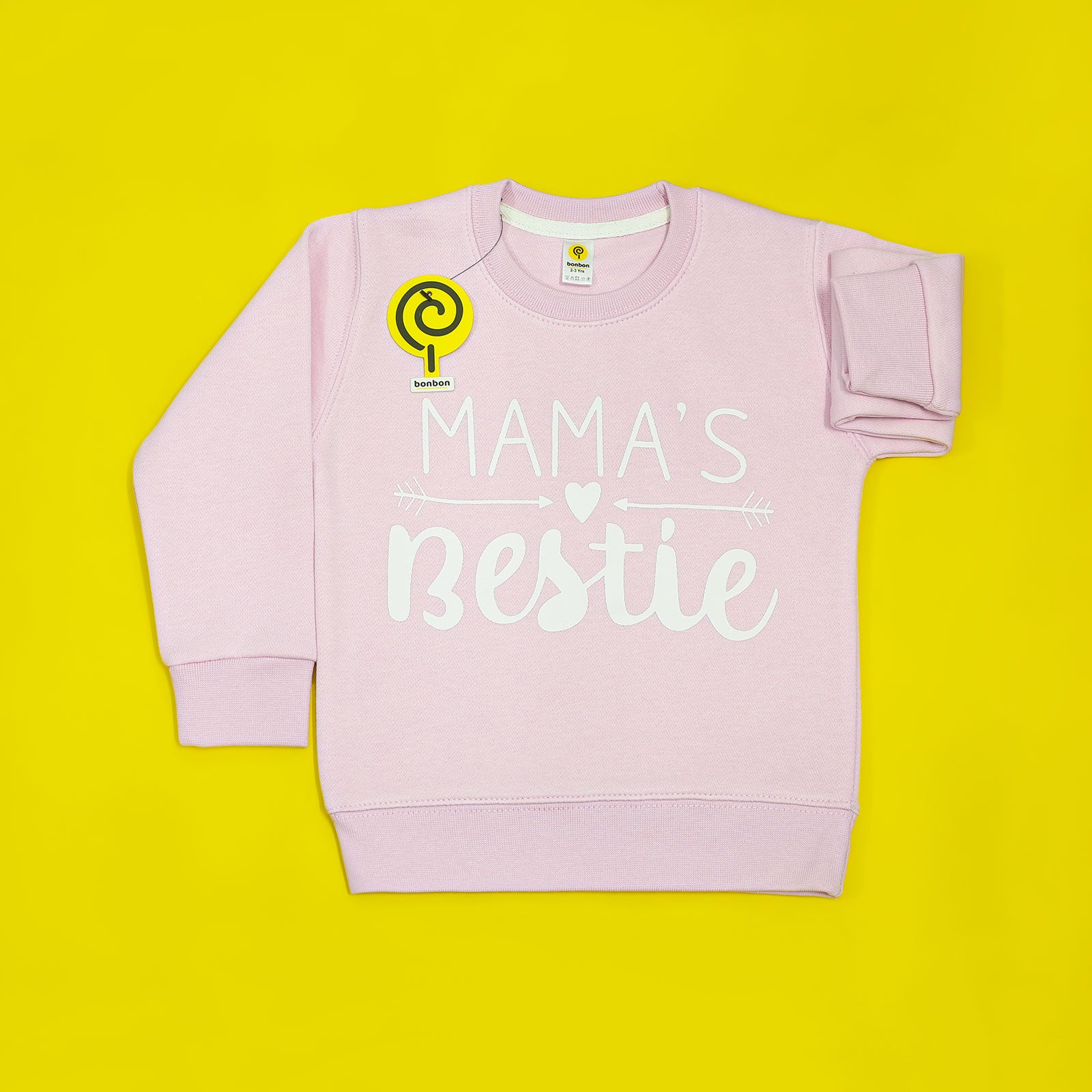 Mama's Bestie Baby Pink Sweatshirt