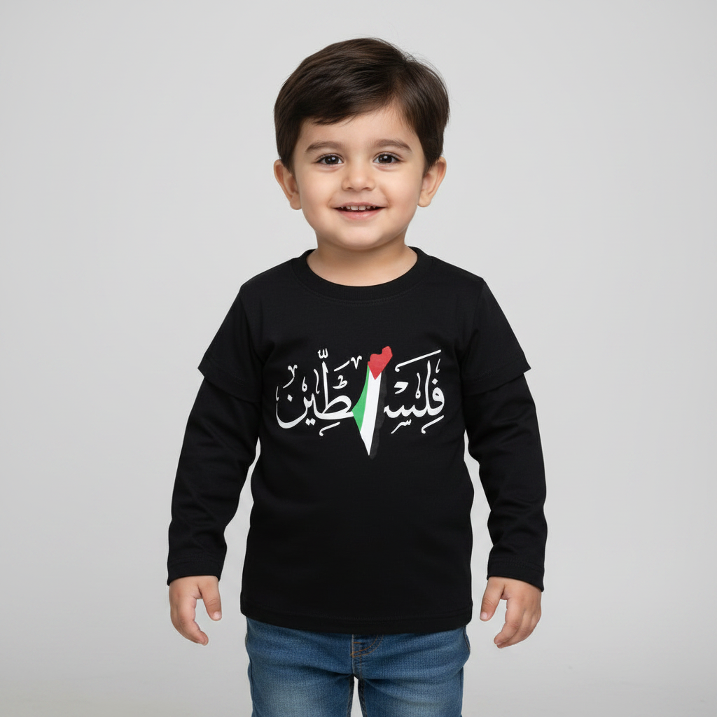 Falasteen black full sleeves tee