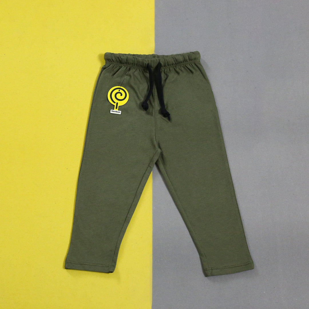Olive-Black Full-Sleeves PJ's