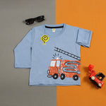Load image into Gallery viewer, Fire Engine Sky PJ's
