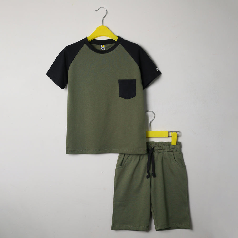 Olive Raglan Set