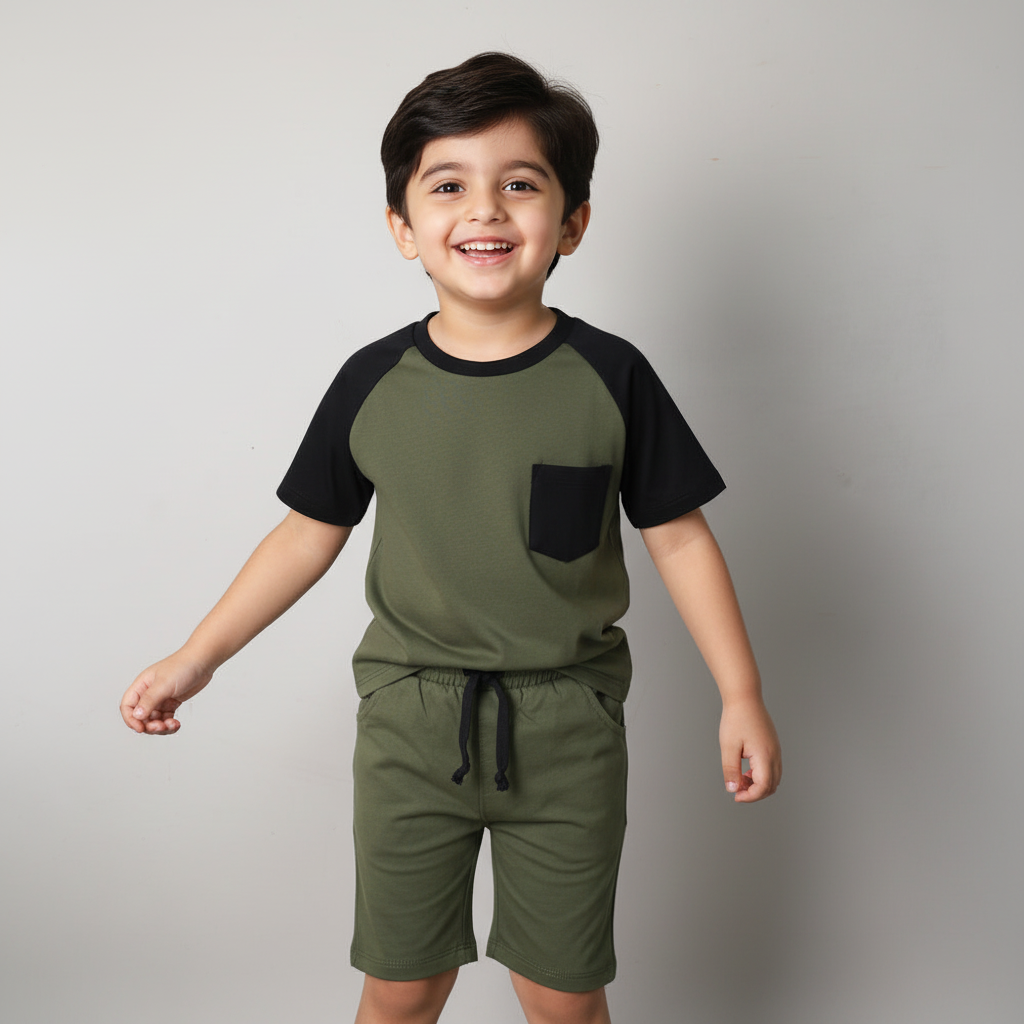 Olive Raglan Set
