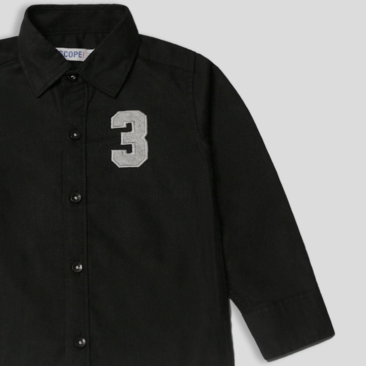 Black casual shirt