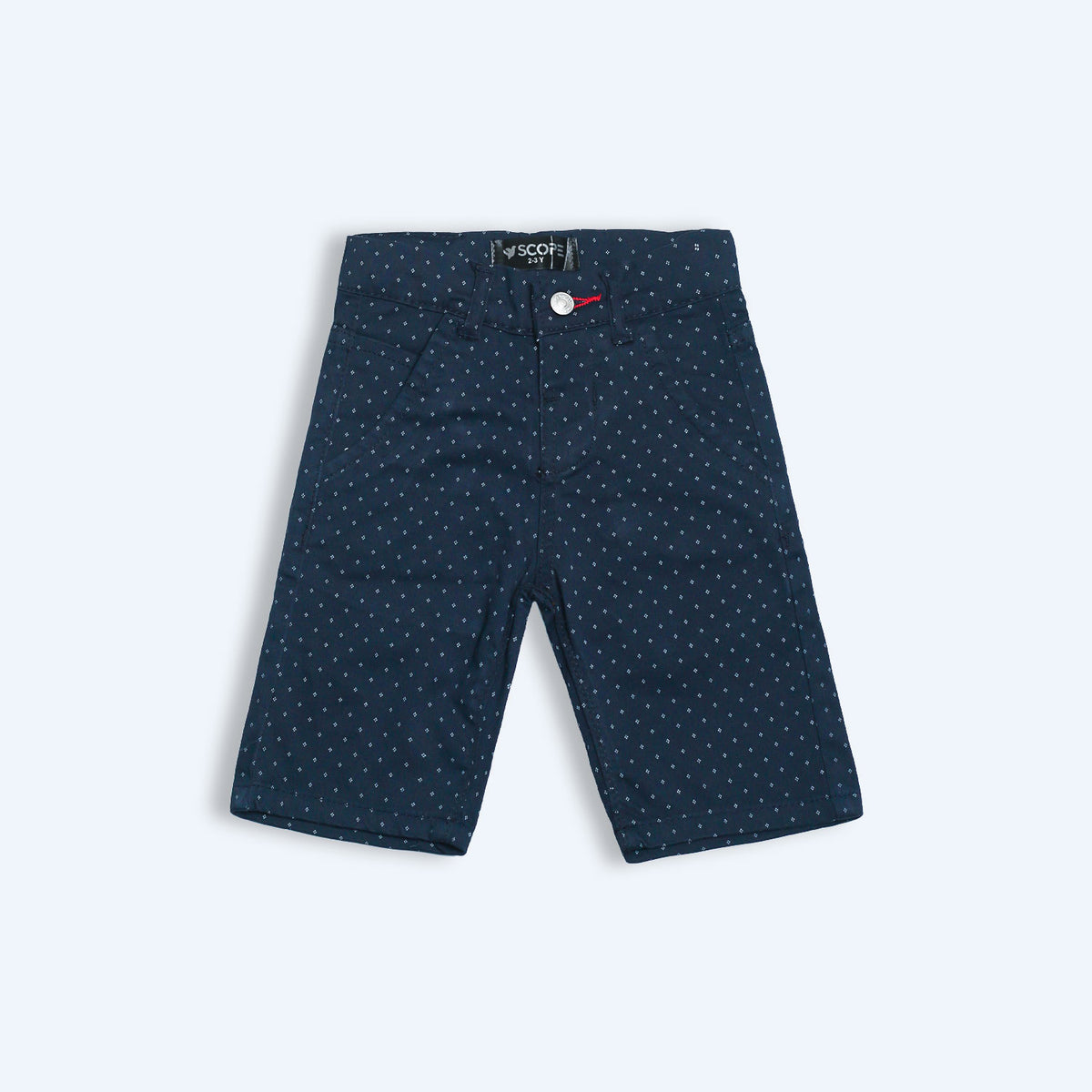 Navy micro clover 3q shorts