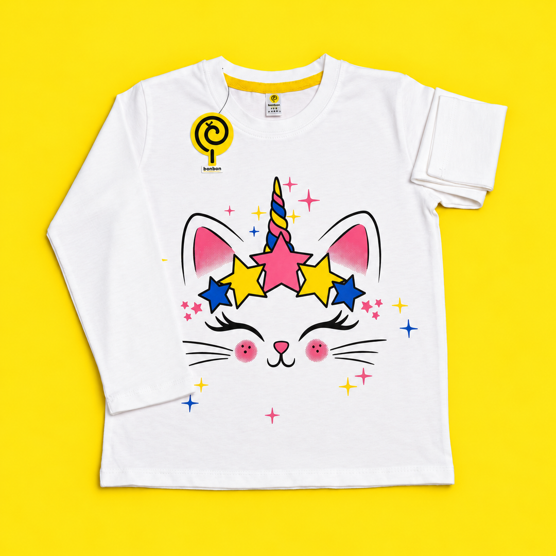 Unicorn-Cat Full-Sleeves PJs