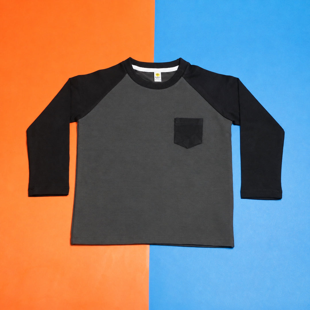 Grey-Black Full-Sleeves PJs