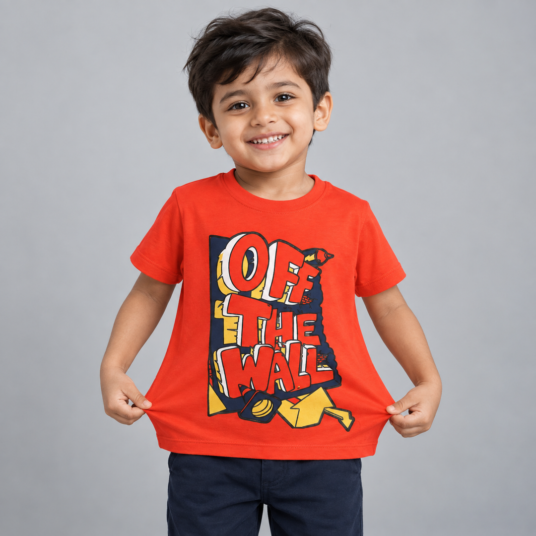 Off The Wall Orange Tee