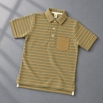 Load image into Gallery viewer, Tan Striped Polo
