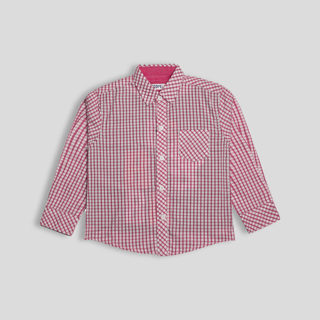 Bro Red Checkered Double Shirt