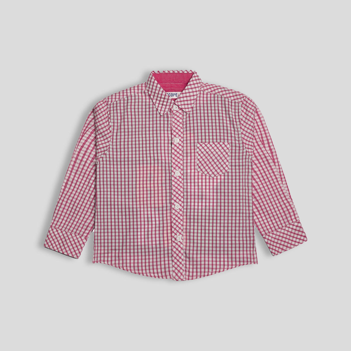 Bro red checkered double shirt