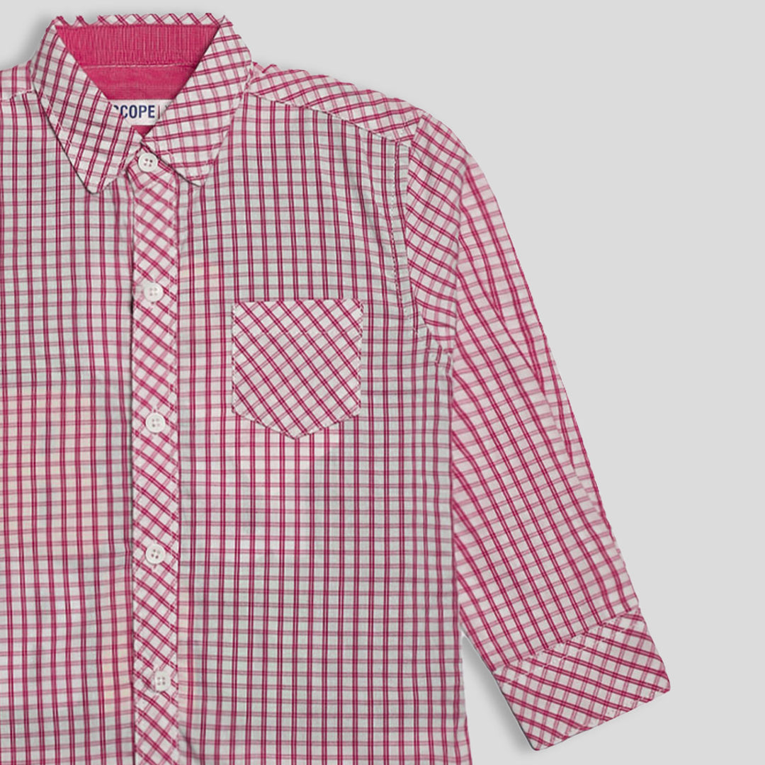 Bro Red Checkered Double Shirt