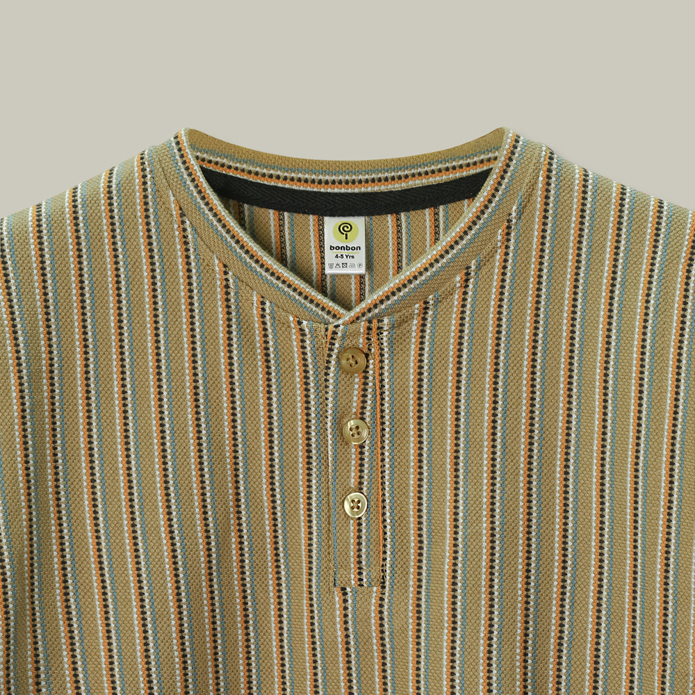 Desert Drift Stripe Henley Set