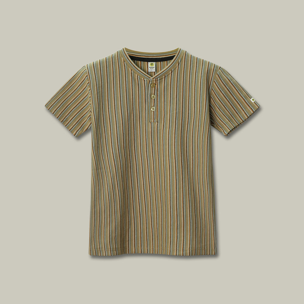 Desert Drift Stripe Henley Set