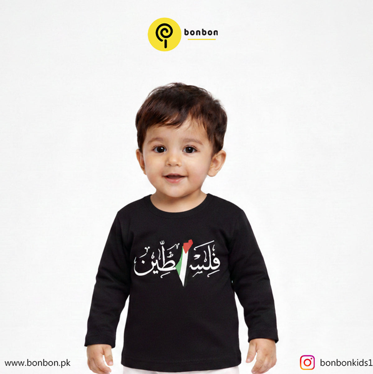 Falasteen black full sleeves tee