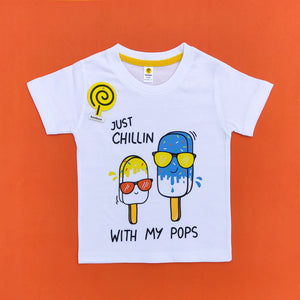 Just Chillin White Tee