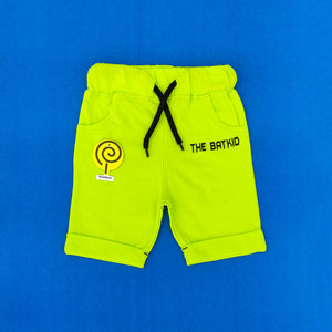 Bat-Kid Lime Shorts