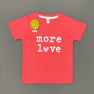 More Love Coral Tee