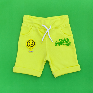 Snack Attack Yellow Shorts