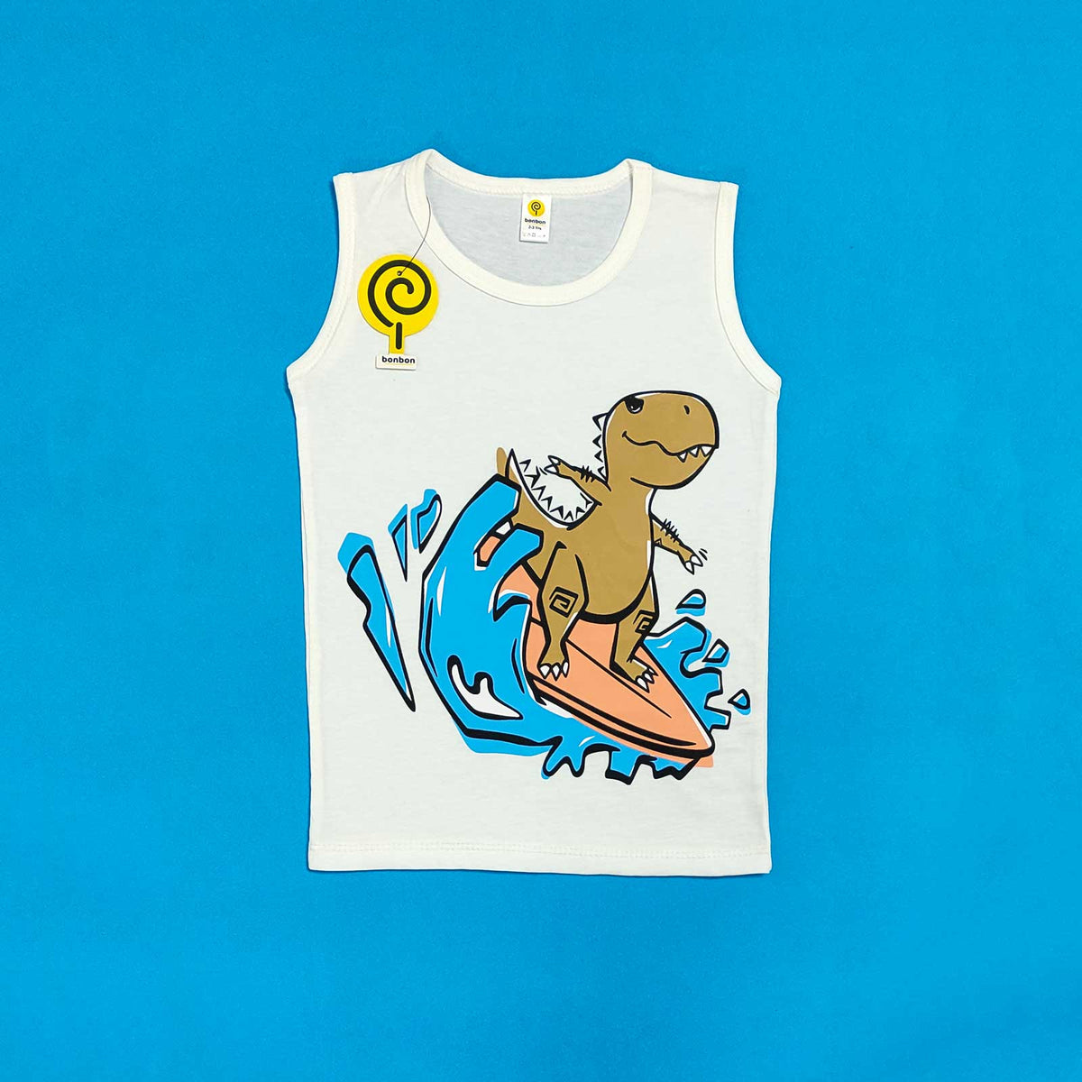Let's go surfing white tank top
