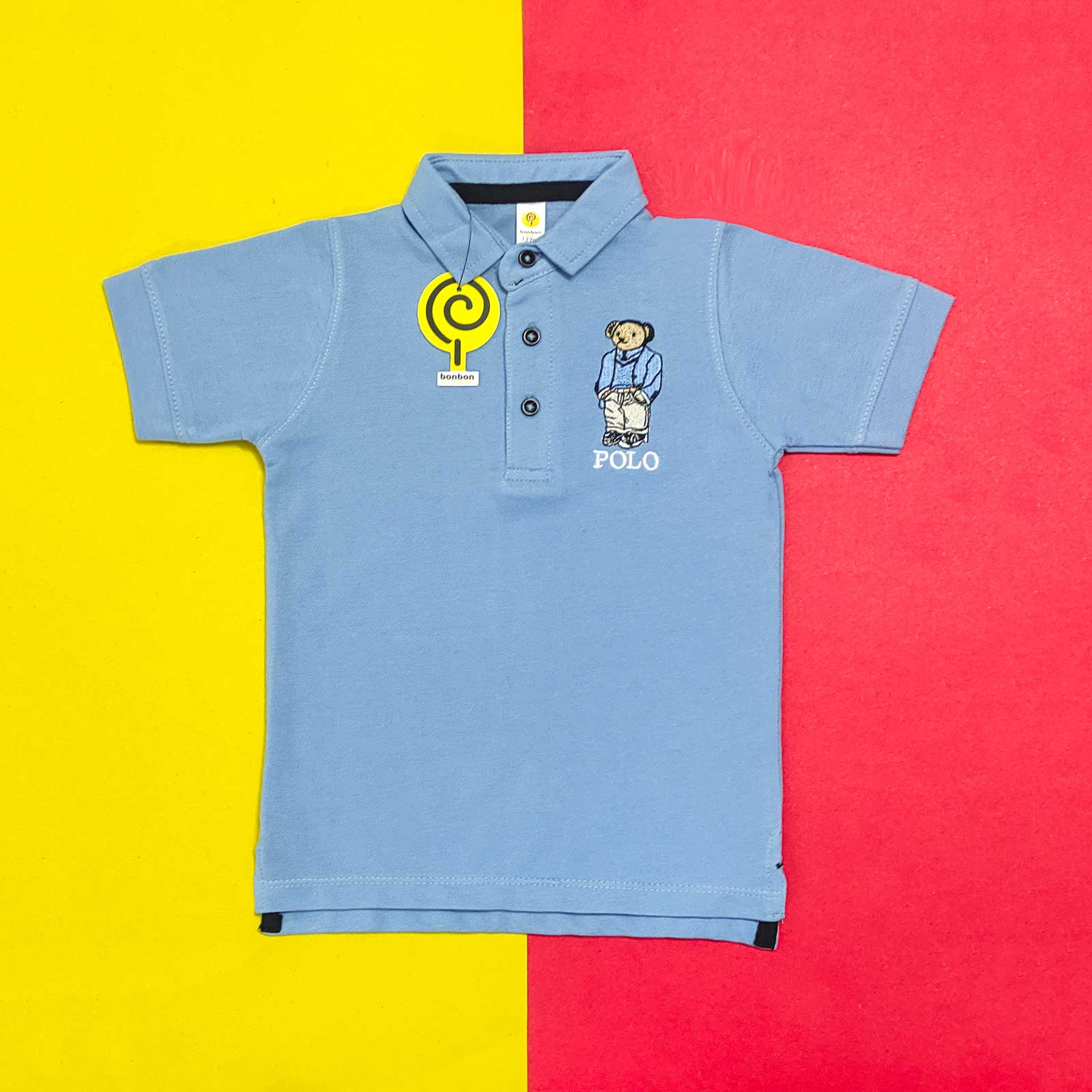 Bear Sky Blue Polo