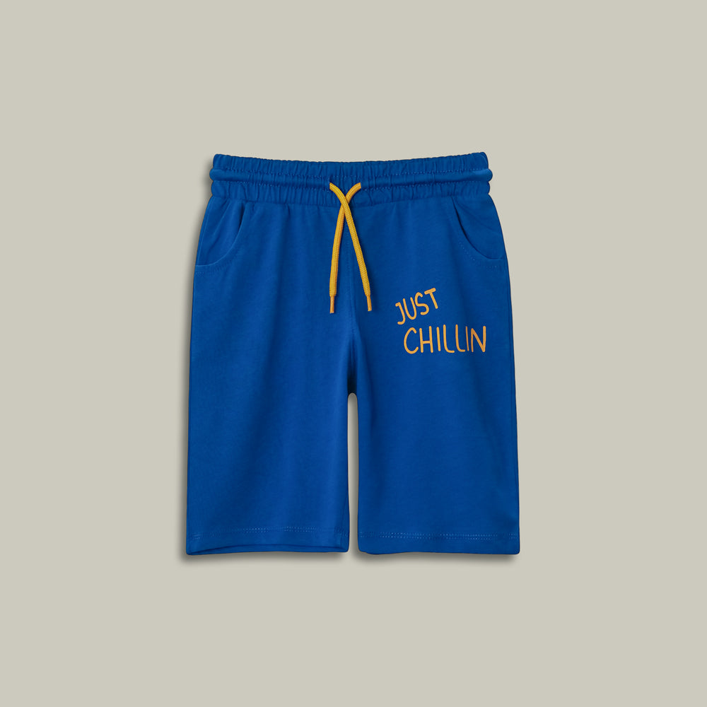 Just Chillin Blue Shorts