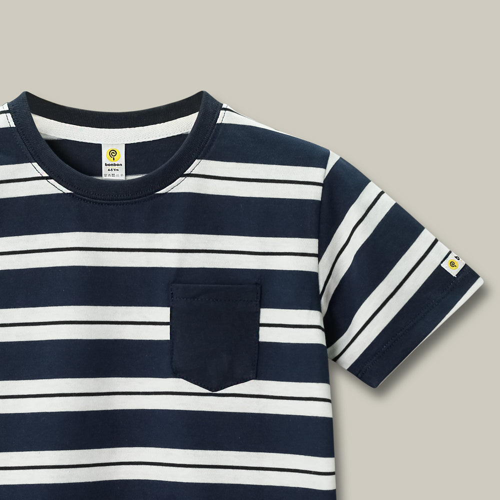 Breeze Navy Stripe Tee