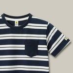 Load image into Gallery viewer, Breeze Navy Stripe Tee
