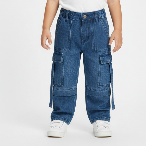 Dark Blue Cargo Pants