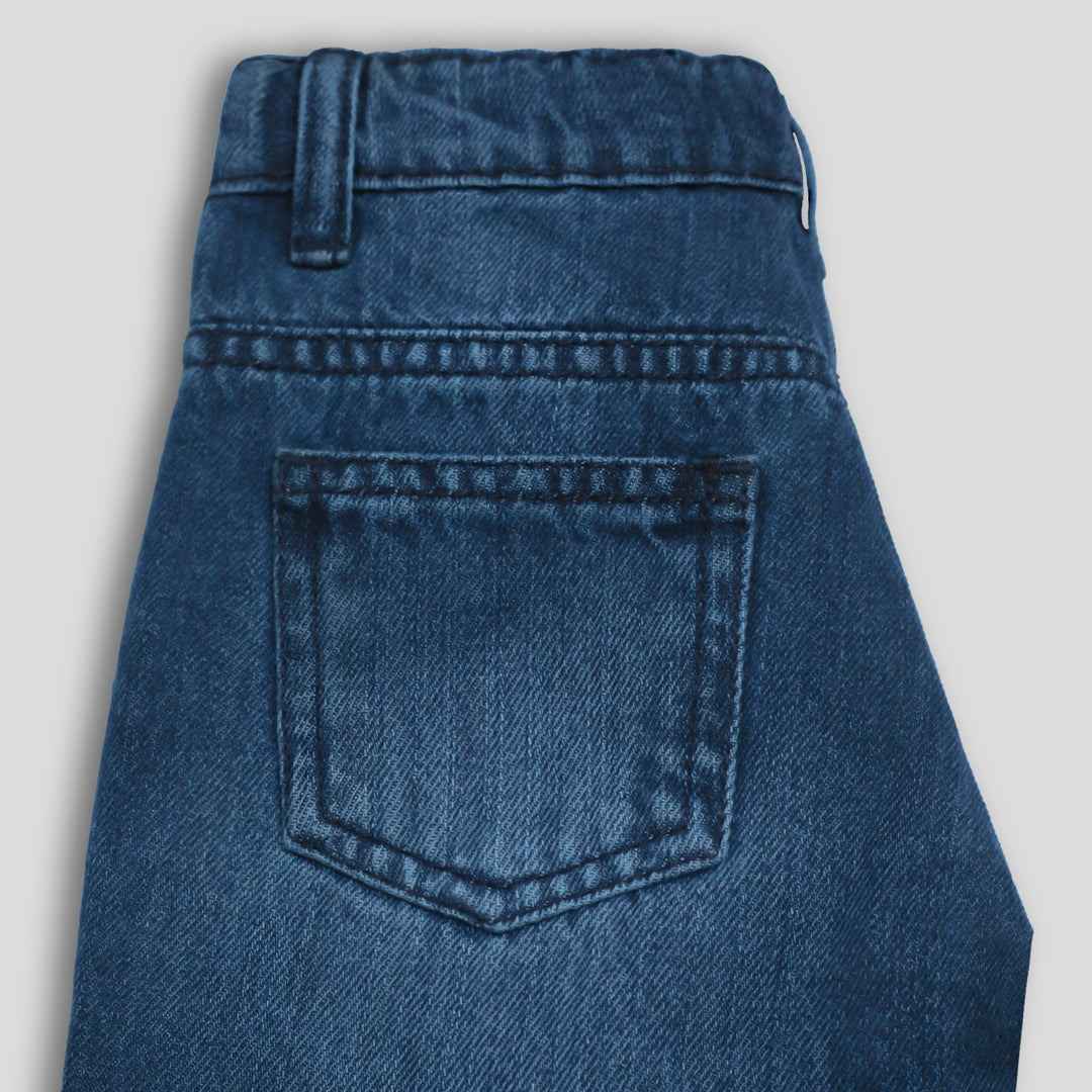 Mid-Blue Wide Pants
