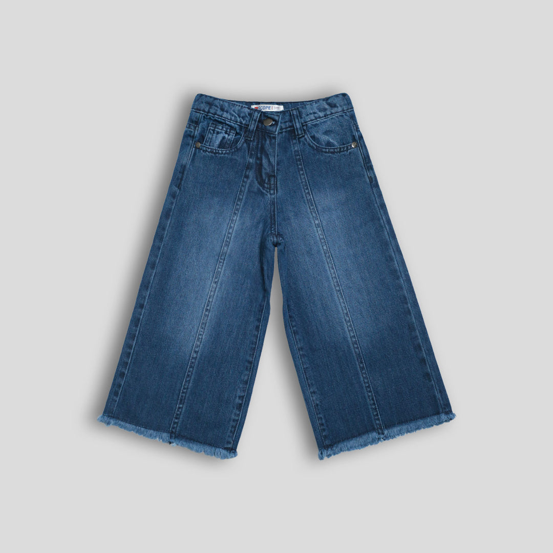 Mid-Blue Wide Pants