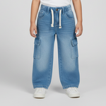Load image into Gallery viewer, Blue Cargo Pants
