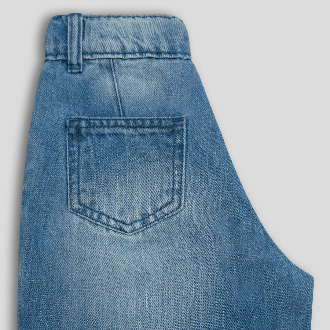 Mid Blue Panel Pants