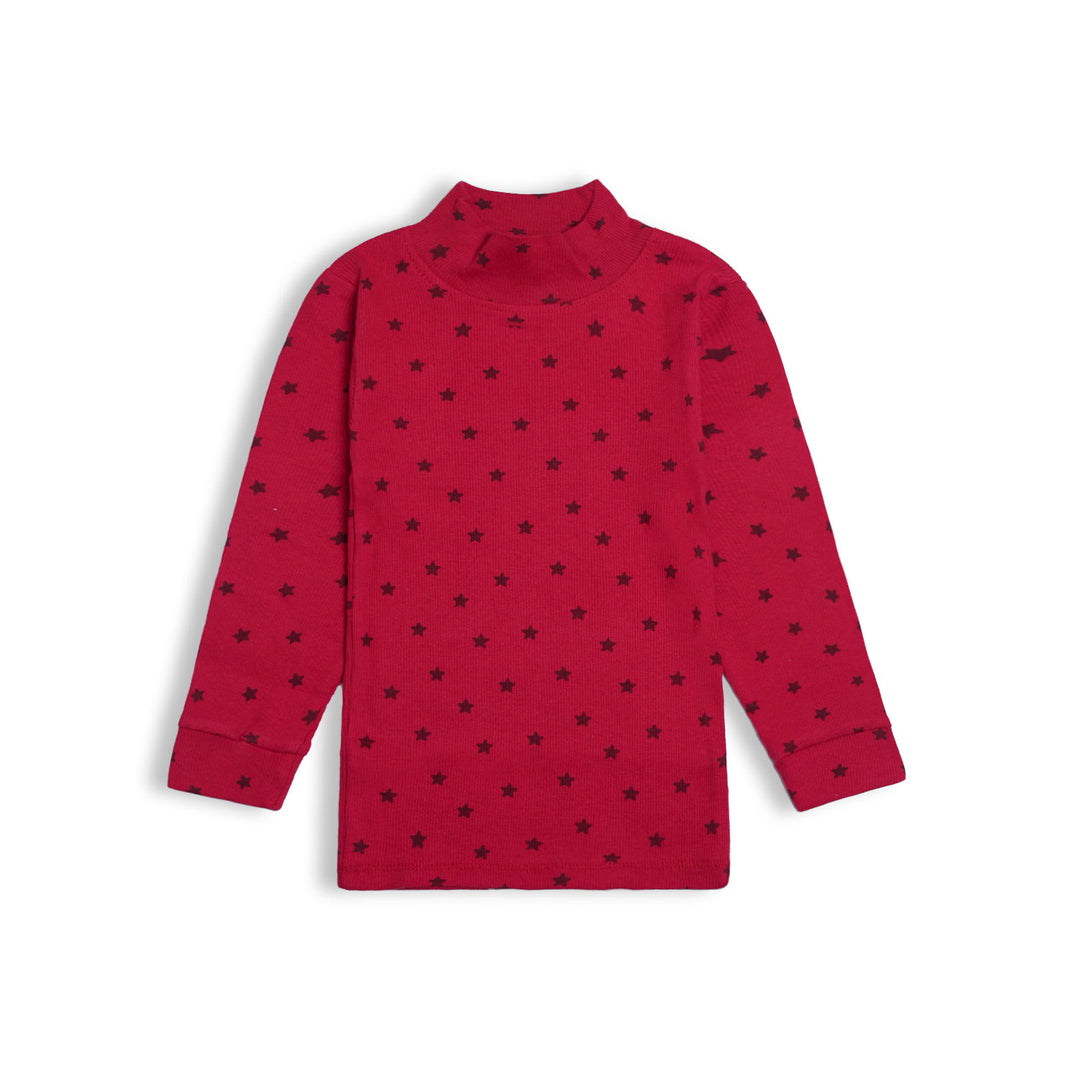 Star Red High Neck
