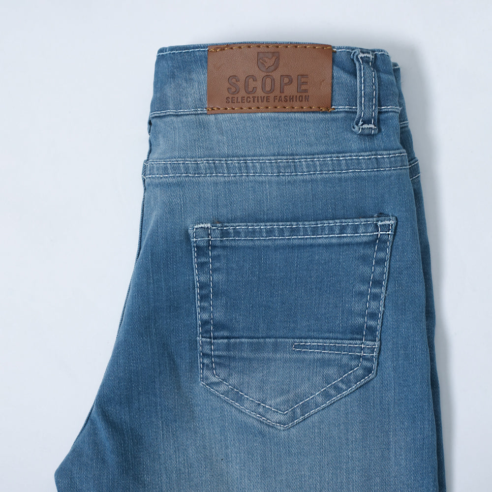 Light Blue 3 Quarter Shorts