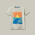 Load image into Gallery viewer, Summer Wave Oatmeal Tee

